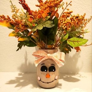 Hand Crafted Scarecrow Gal